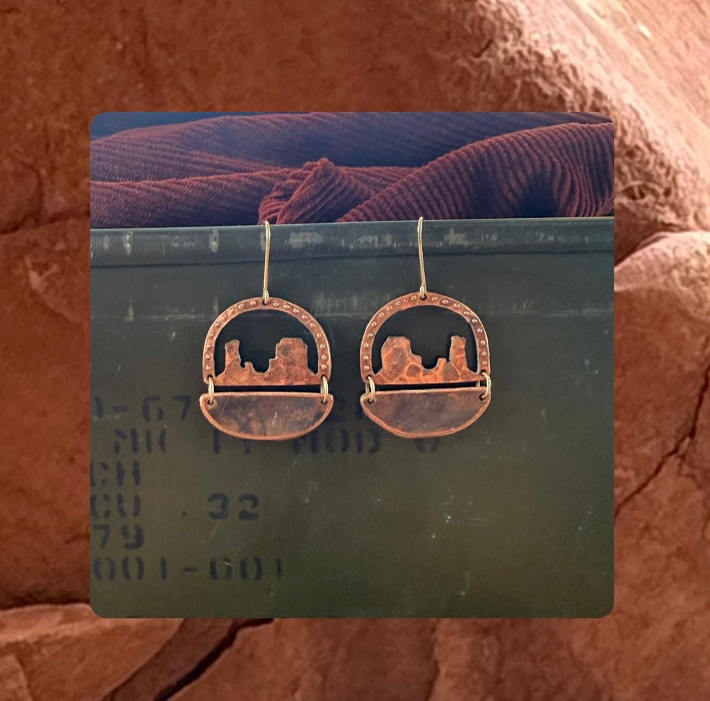 Castle valley patina earrings