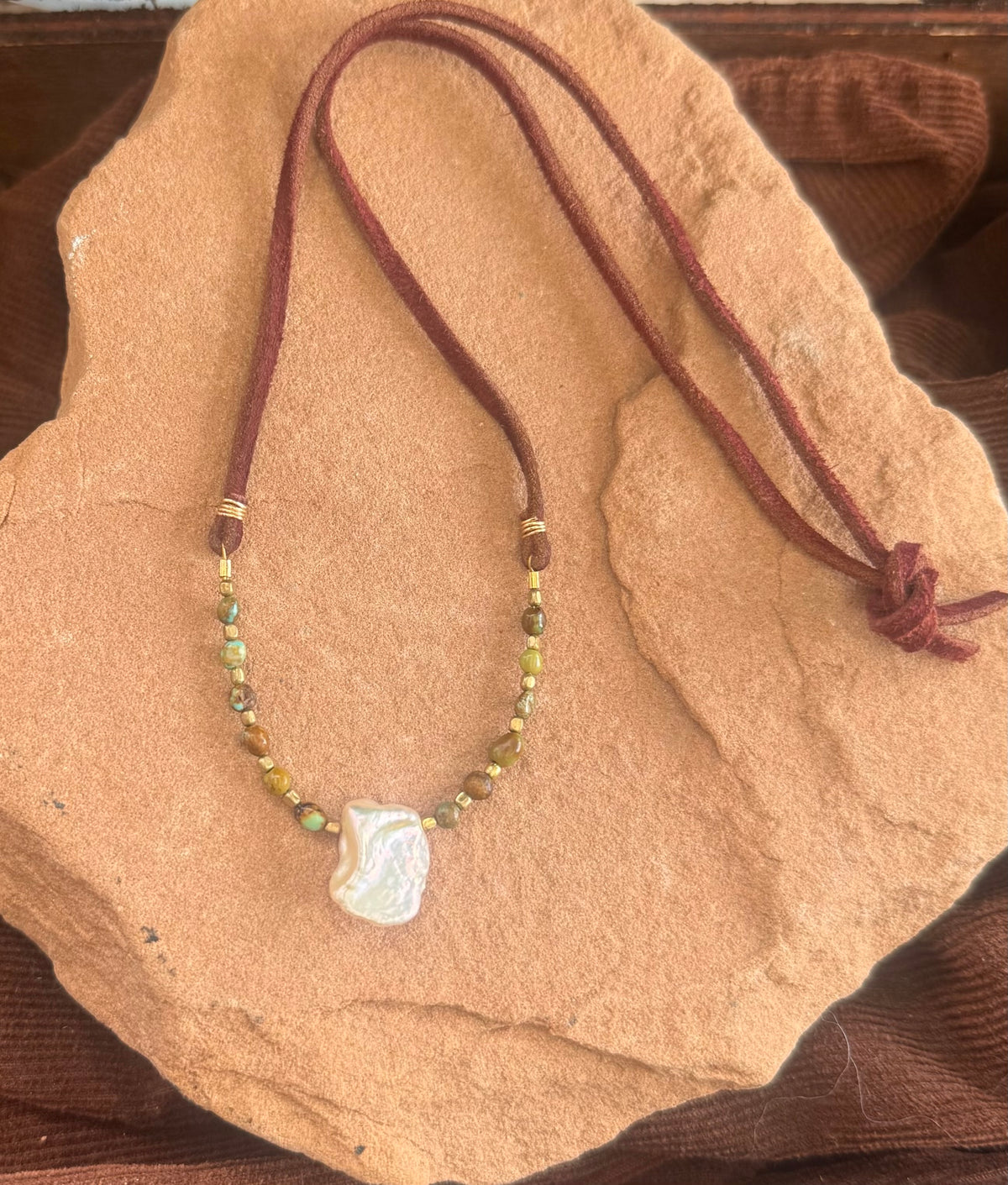Backcountry necklace: pearl