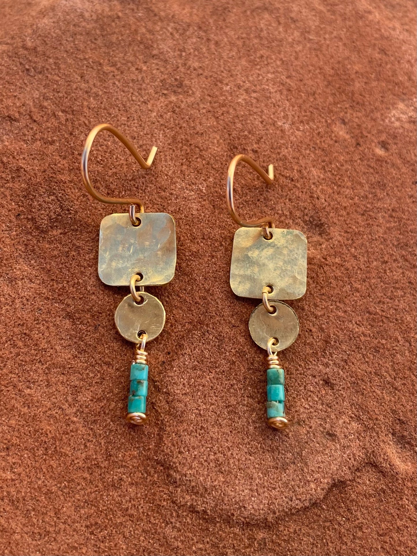Canyon geometry earrings (made to order)