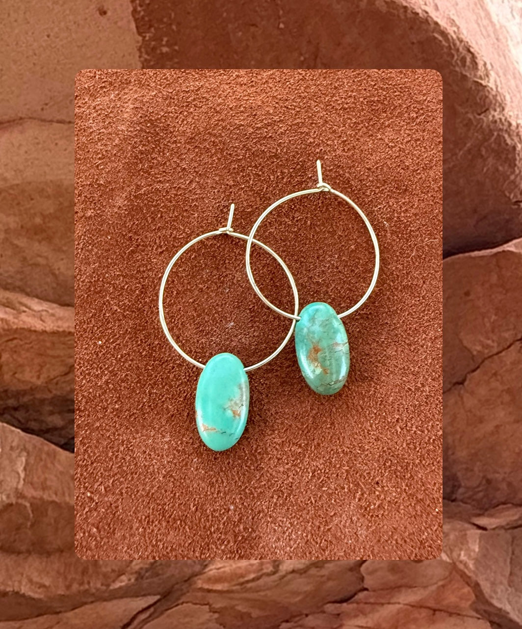 Turquoise hoops ✴︎
