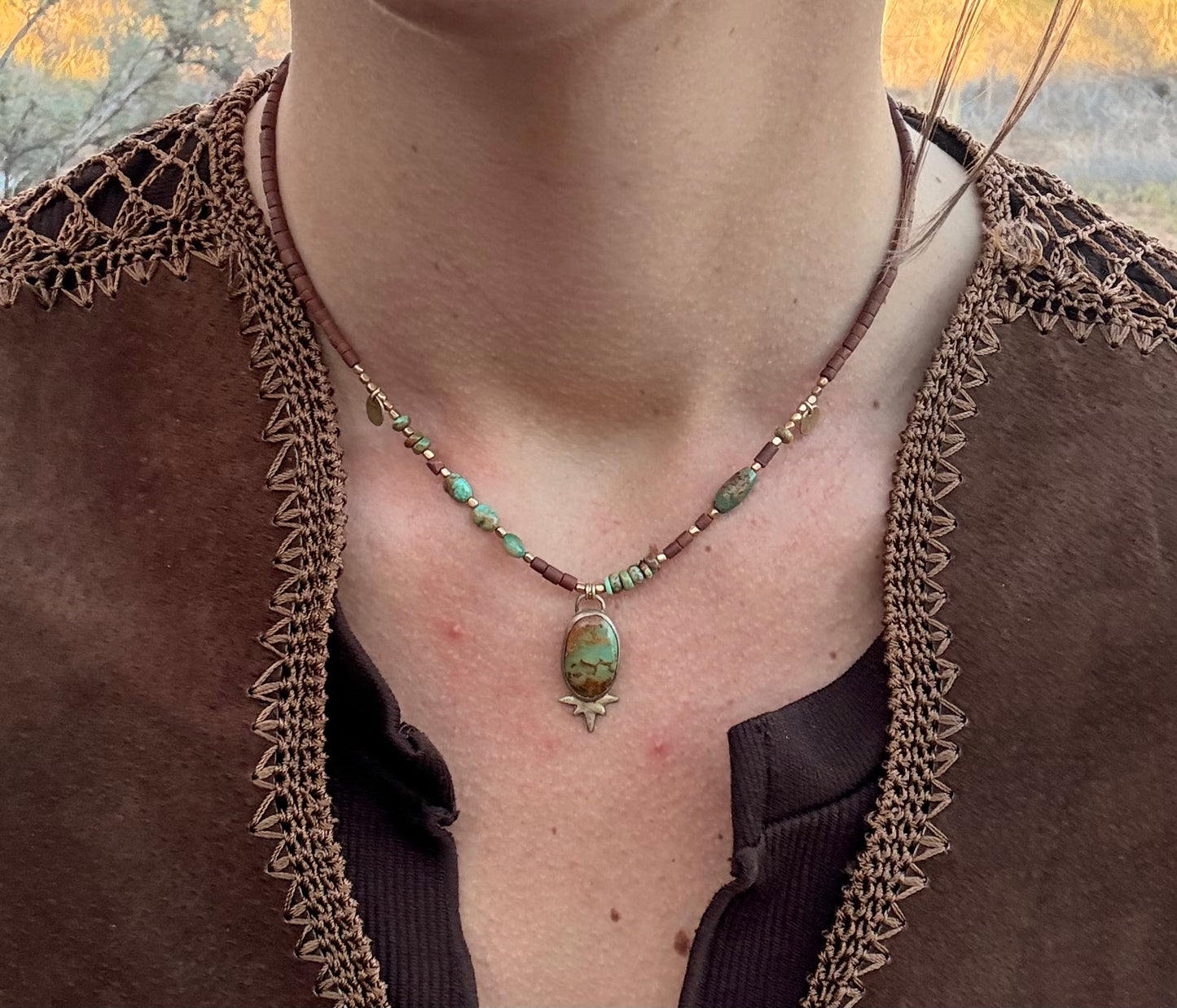 Celestial burst necklace