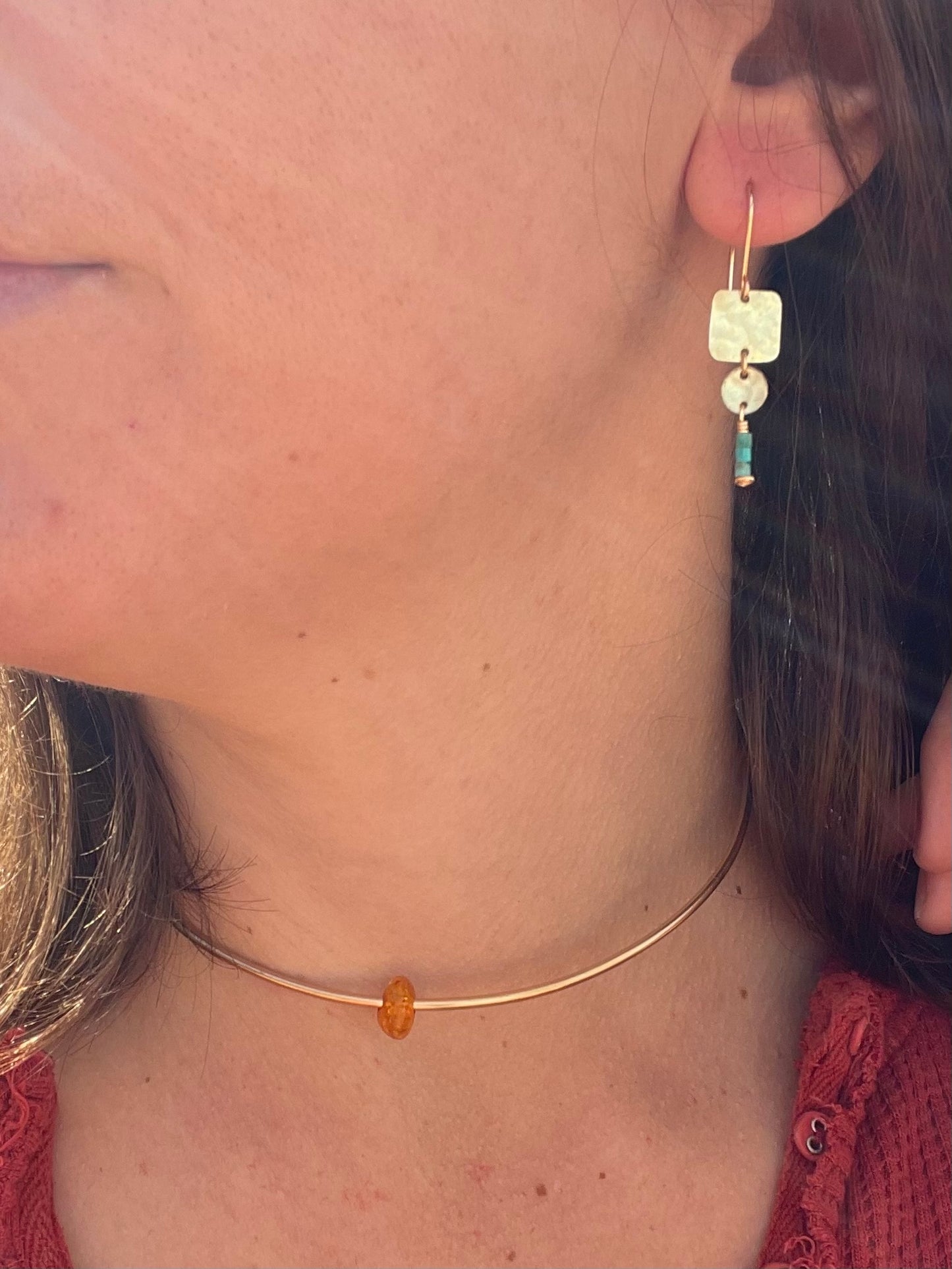 Canyon geometry earrings (made to order)