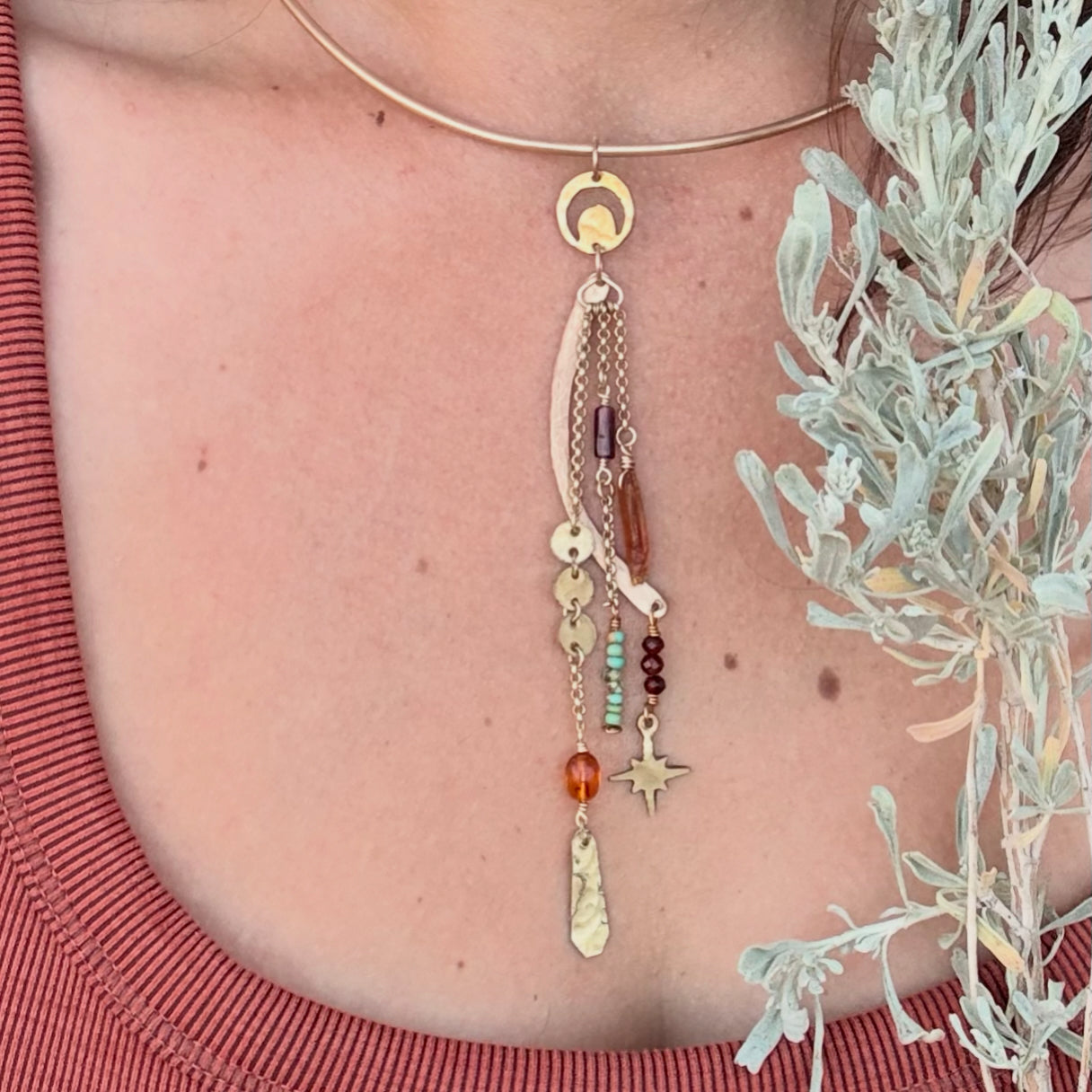 Celestial layers necklace