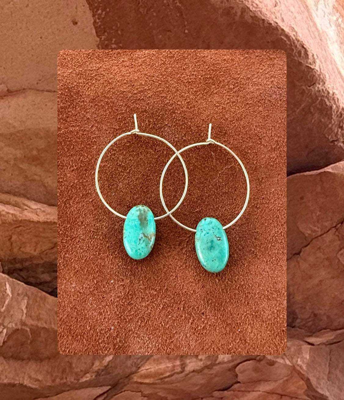 Turquoise hoops ✦