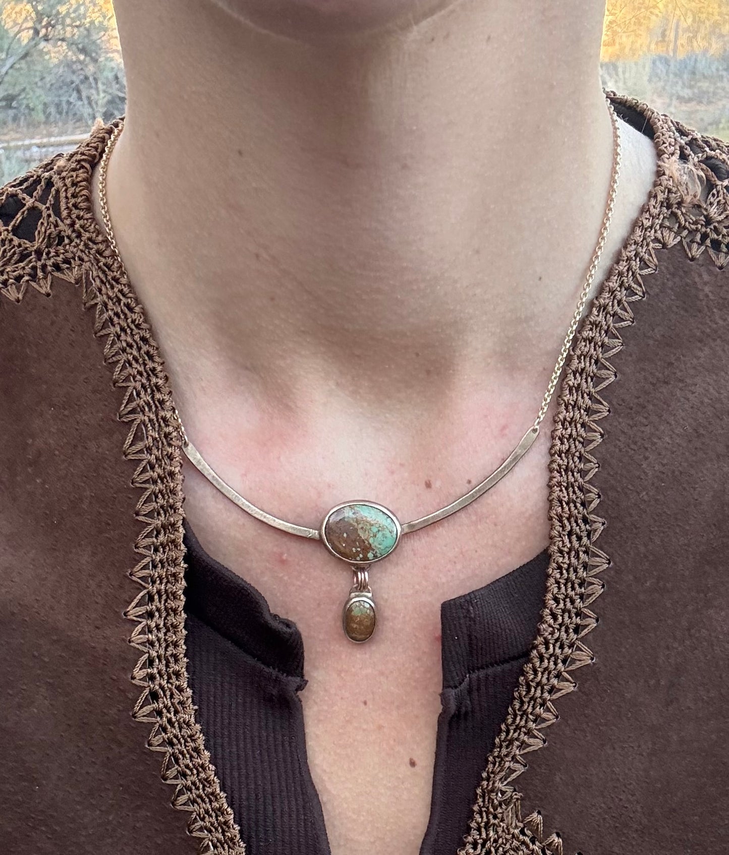 Hues of turquoise necklace