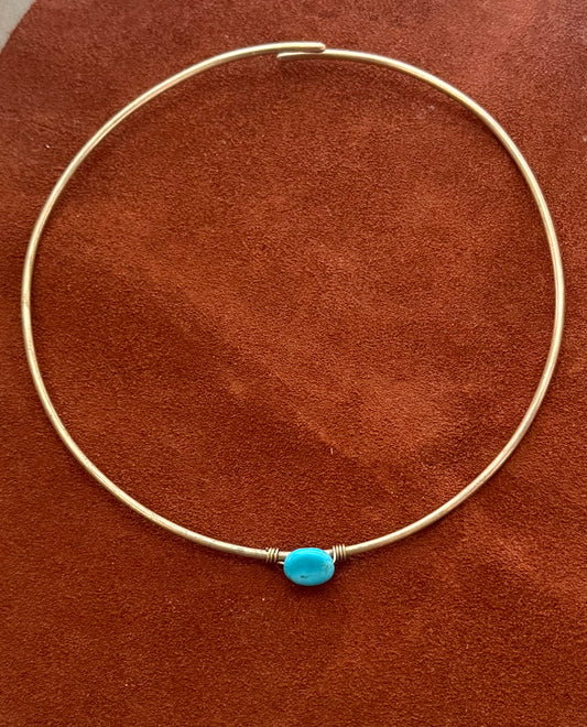 Turquoise neck cuff