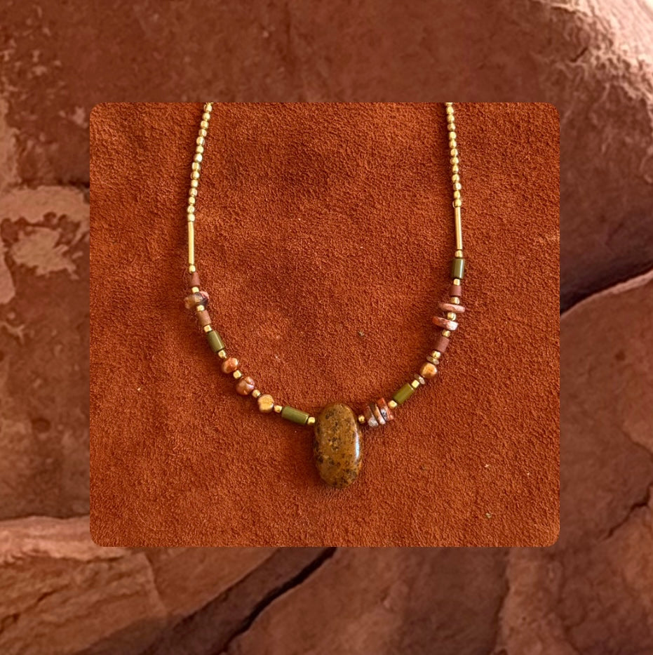 No mud, no lotus necklace