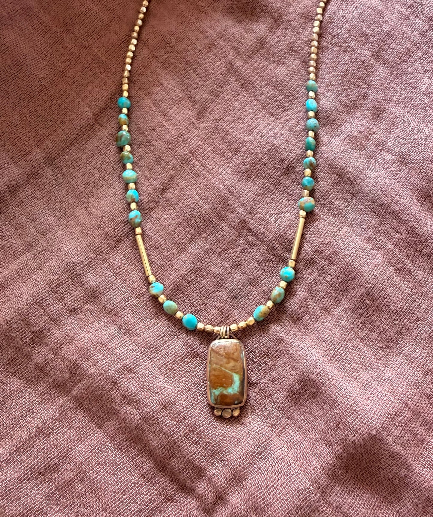 Turquoise trails necklace