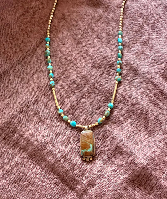 Turquoise trails necklace