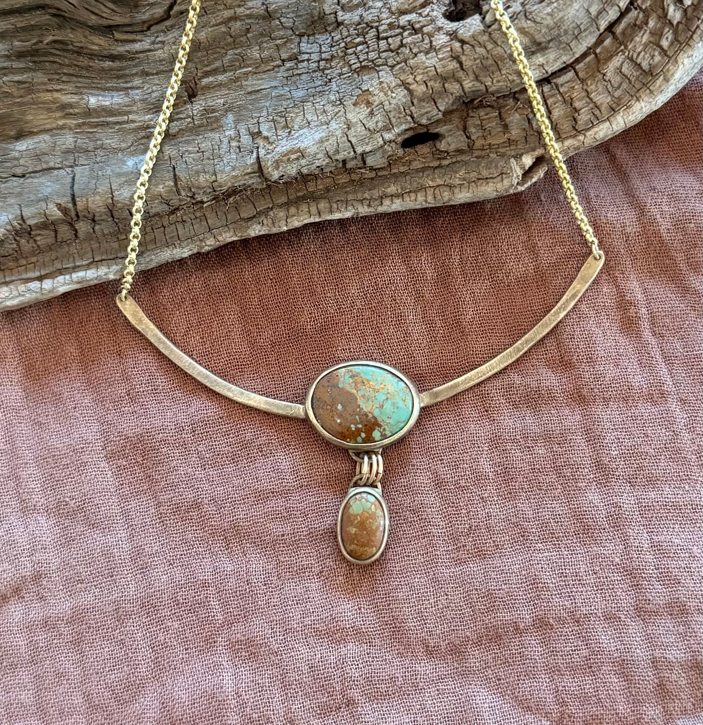 Hues of turquoise necklace