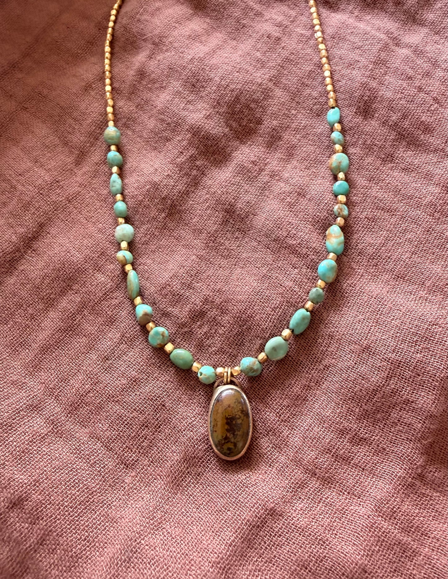 Coffee bean necklace