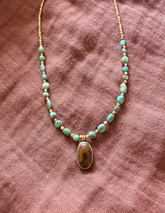 Coffee bean necklace