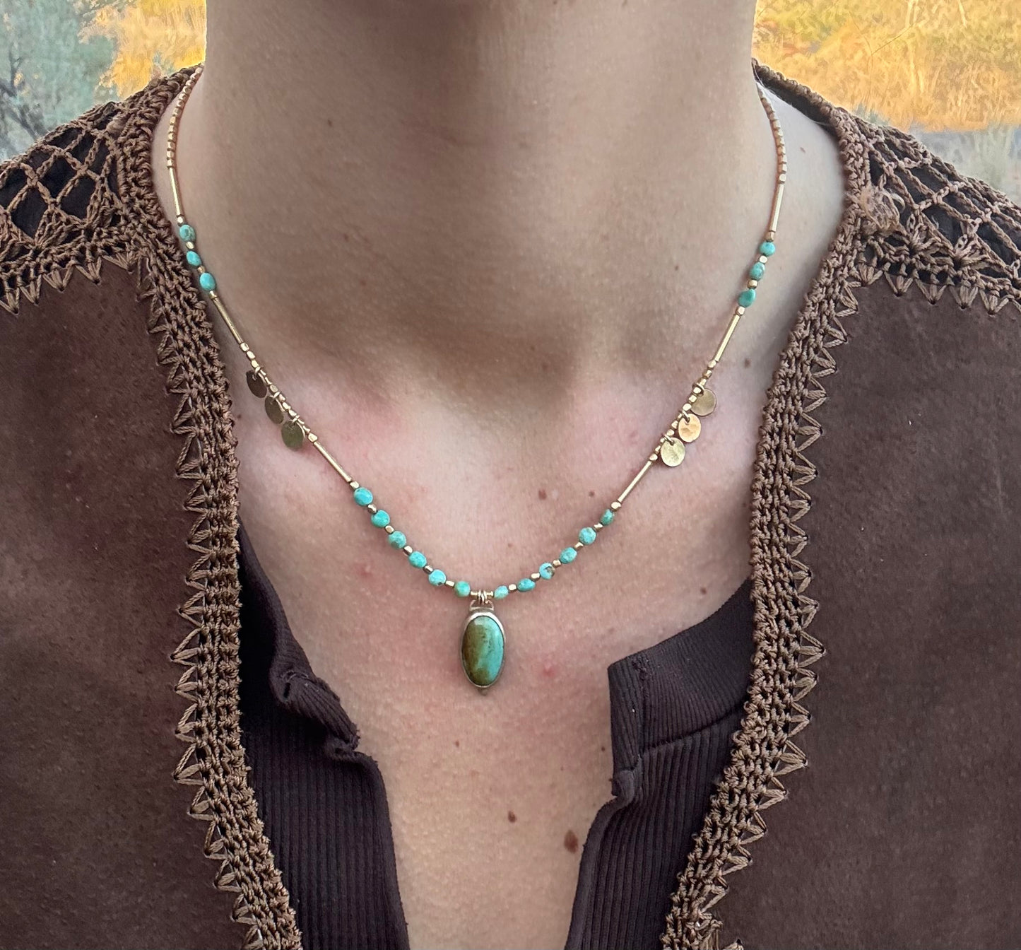Hues of blues necklace