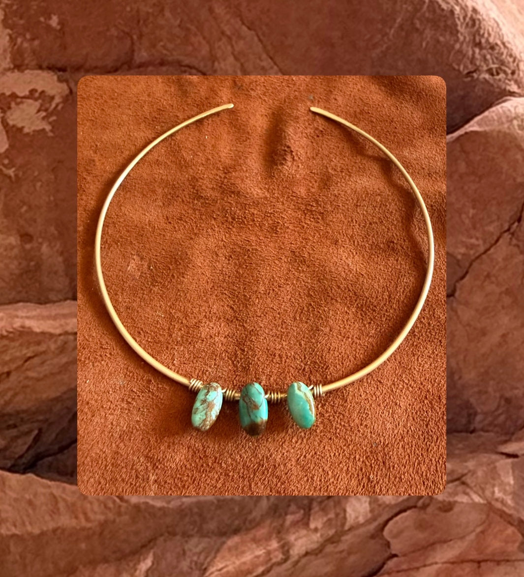 Turquoise cuff ~ sediment swirl ✦