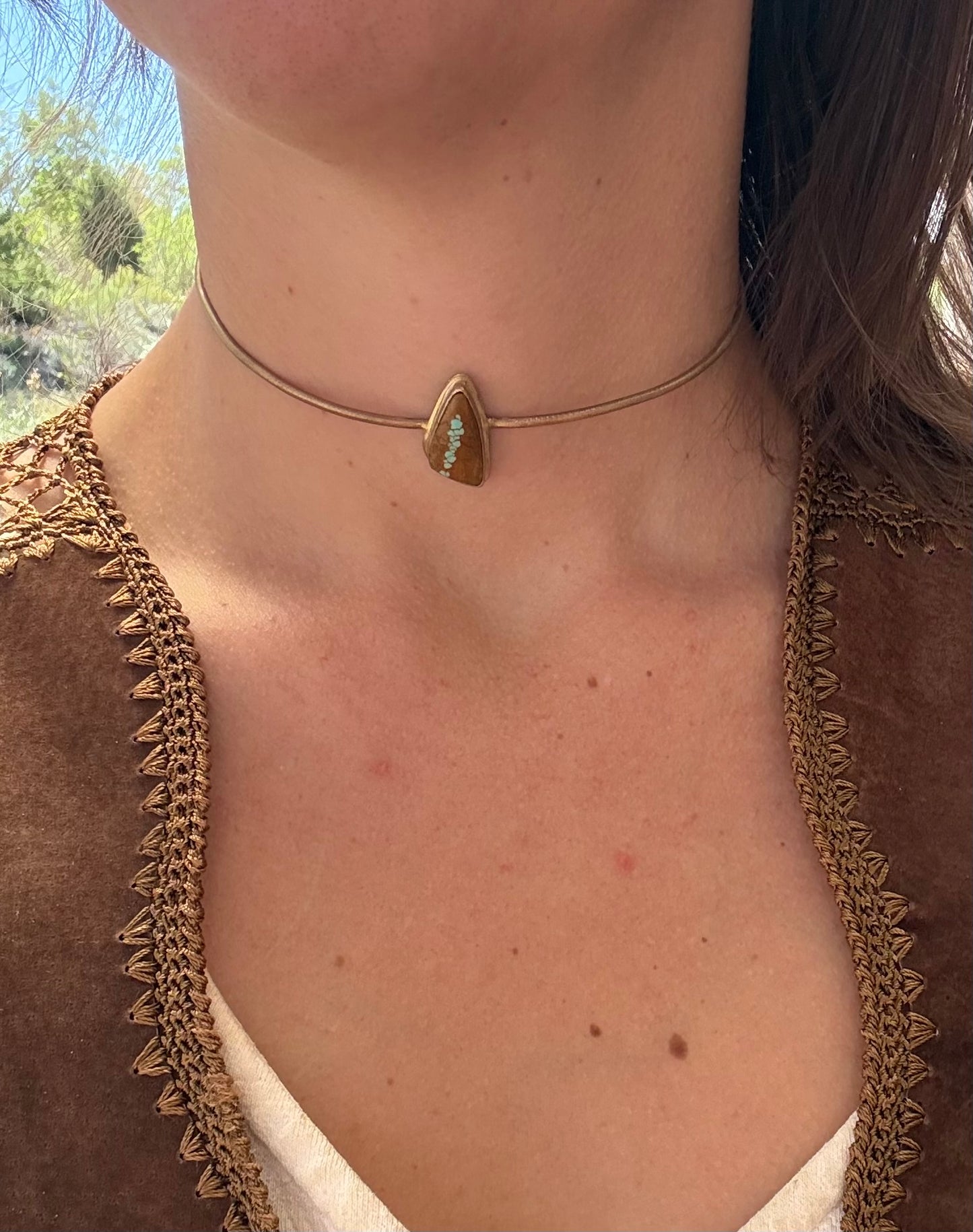 Number 8 turquoise choker