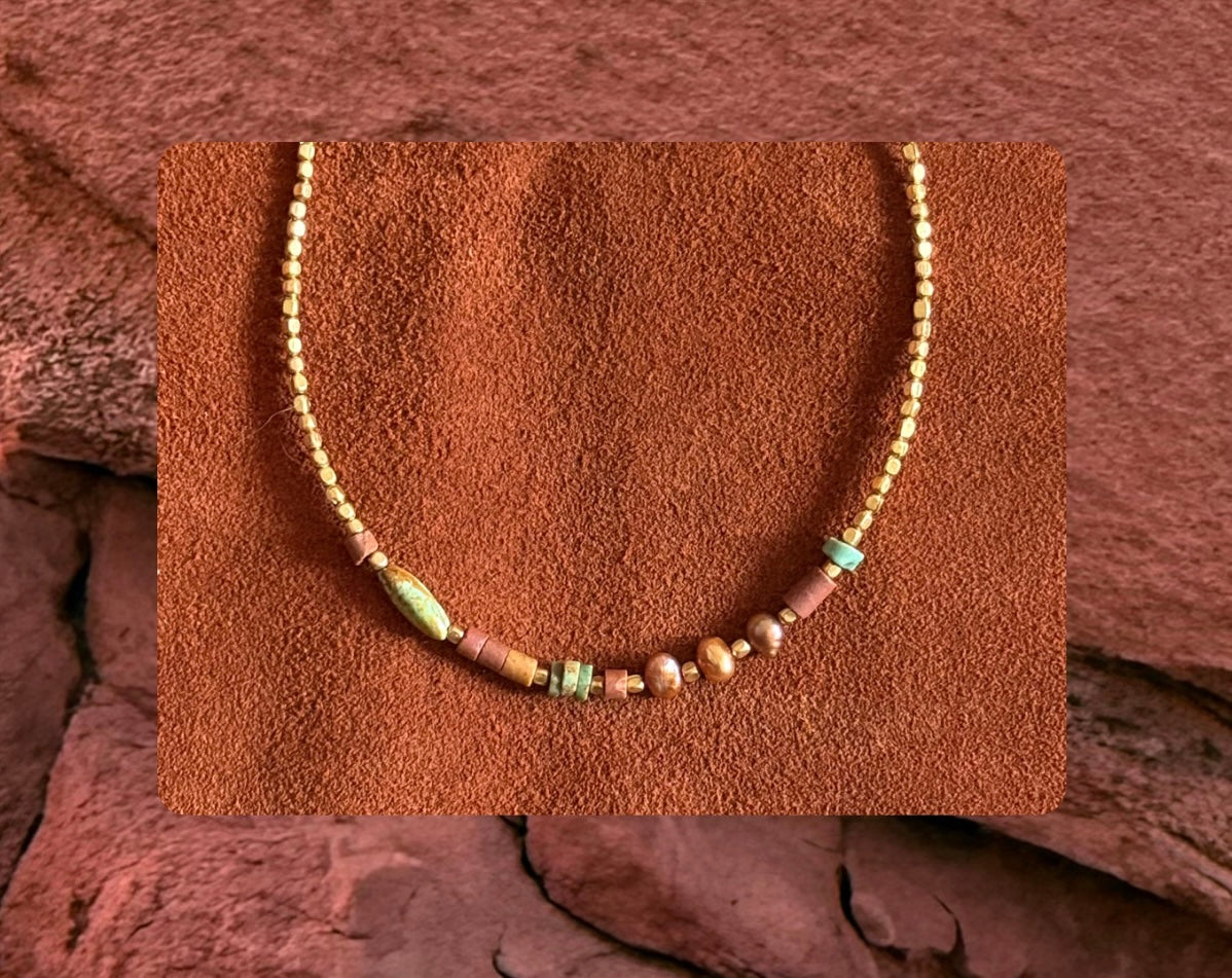 Terracotta trickles ~ pearl