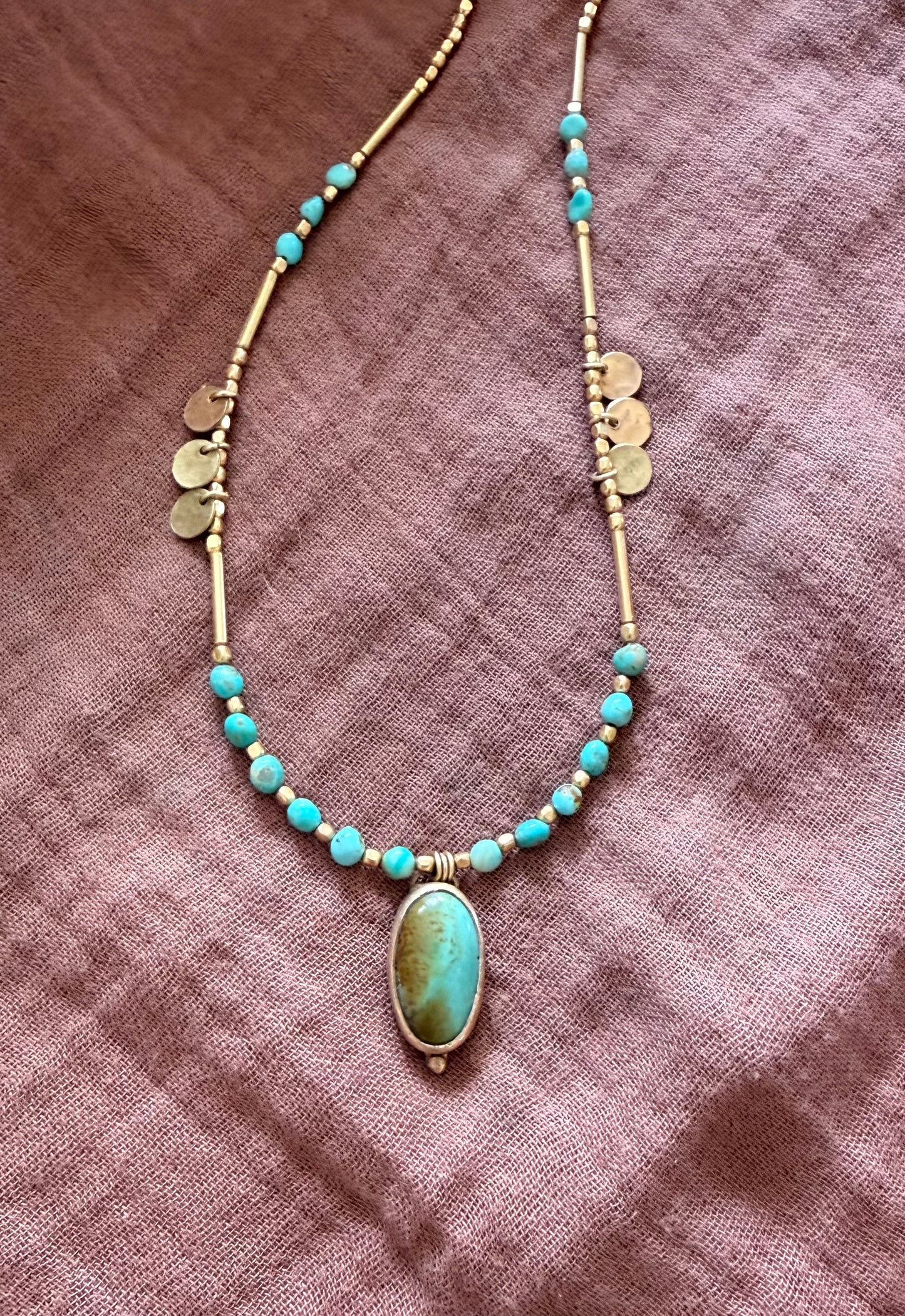 Hues of blues necklace