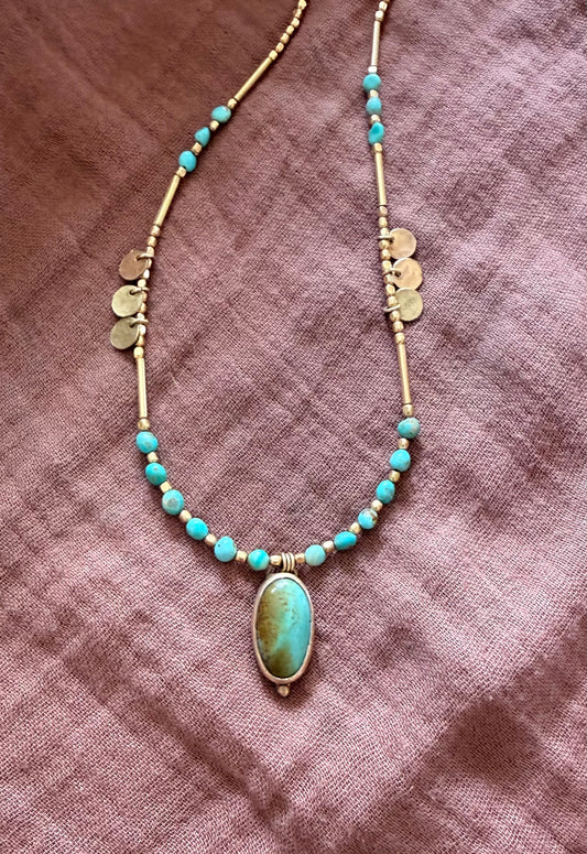 Hues of blues necklace