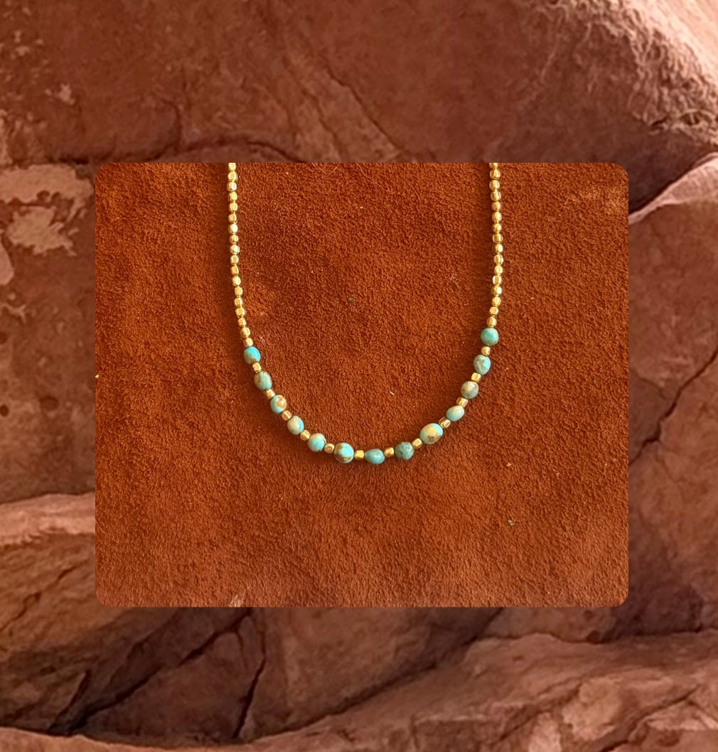 Turquoise pebbles talisman ~